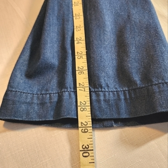 Talbots Women's Denim Lightweight Boat Anchor Button Size 10 Petite Pants - Picture 7 of 11